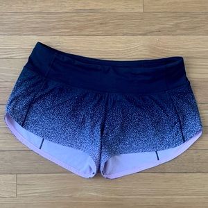 Lululemon Speed Up Short 2.5” - Black/Pink